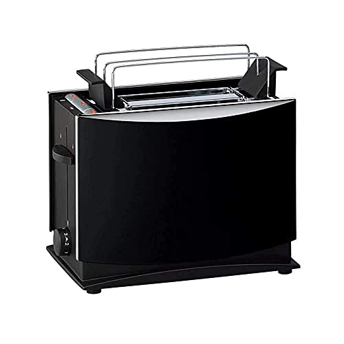 Dpliu 2 Scheiben-Toaster-Edelstahl-Toaster mit Abneigung der Abtau-Abtaufunktionen, Crumb-Tray-Erwärmungsständer 7…