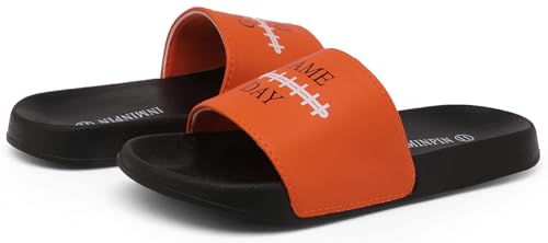Image of INMINPIN Kids Boys Girls Ball Sprots Slides Sandals Ultra Comfortable Beach Pool Shower Shoes House Slide Indoor Outdoor for Sports Fan