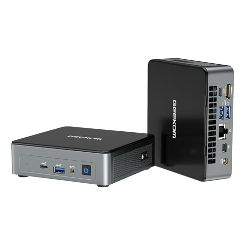 GEEKOM Mini PC, Mini Air12 Mini Desktop PC mit Intel Alder Lake N100(bis zu 3,4GHz), 16GB DDR5 NUC PC 512G SSD Windows 11 Pro Computer, Unterstützung 4K UHD, VESA，WiFi 6, BT 5.2, HDMI