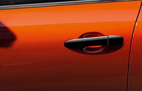 Image of BFRC 3D Gel Finish Car Door Transparent Handle Cup Scratch Guard Sticker Universal for Specific Brand (Pack of 4) (MRDRVAR) (Isuzu)