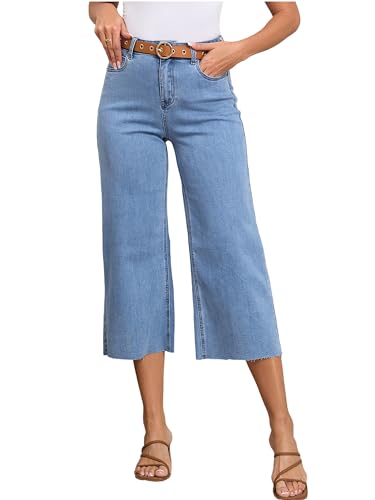 Women's Wide Leg Jeans Straight Leg High Waisted Butt Lifting Stretch High Waisted Baggy Jeans for Women