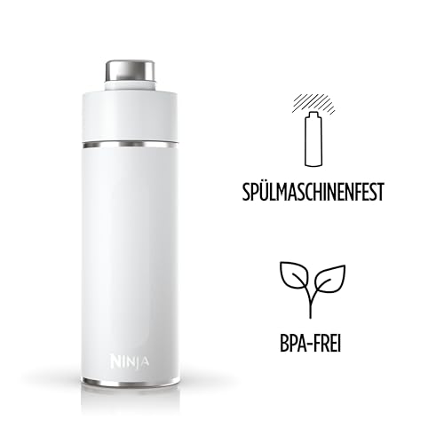 Ninja Thirsti Wasserflasche/Thermobecher, 700ml, auslaufsicherer Deckel – Ansicht 3