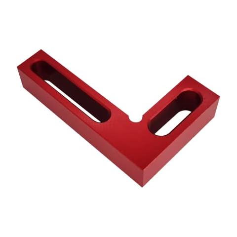 LicBund 90 Degree Mini Positioning Square Wood Working Tool Small Pocket Check Square on Carpenter Cutting Tools, Premium Precision Woodworking Tools(Red,Aluminum) (Red) Cover