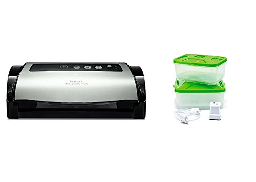 Tefal Vacupack Plus Versiegelung Vakuumierer mit 2 FRISCHHALTEDOSEN, – Bild 3