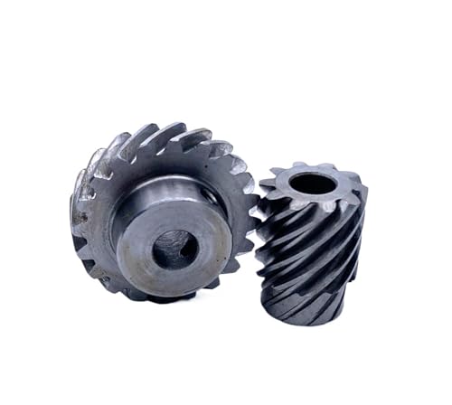 Bevel Gear Pinion Hardware Mechanical 1: 2 Helical Gear Combination 6MM 10/20 Teeth Reduction Gearbox Parts 90-Degree Right Angle Corner Device Transmission