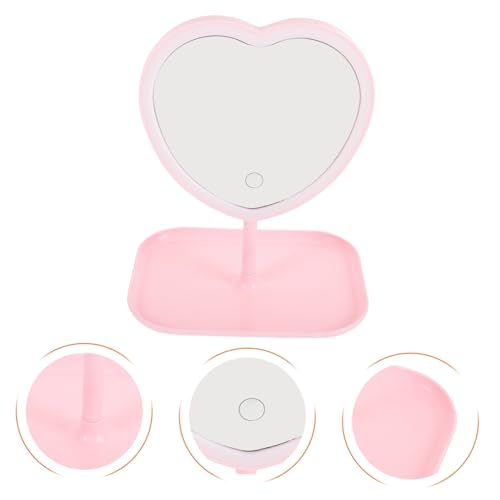 Miroir de coiffeuse de cœur pour réussir son maquillage partout