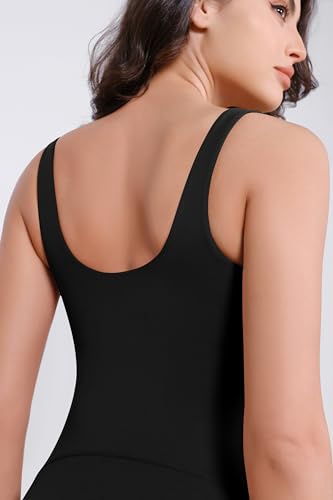 ODODOS Women's Cloud Feeling Tank Dress with Separate Shorts and Built in Bra U Back Mini Tennis Dress3