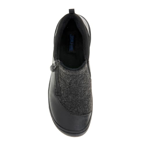 Image of JBU Women's Elodie Comfortable Casual Flexible Arch Support APMA Accepted Side-Zip Walking Flat