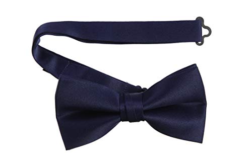 Tuxgear Mens Pre-Tied Bow Tie and Pocket Square Set – Formal Satin Accessory2