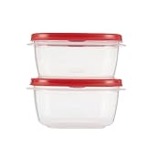 Rubbermaid Easy Find Lids Food Storage and Organization Containers, Set of 2 (4 Pieces Total), Racer