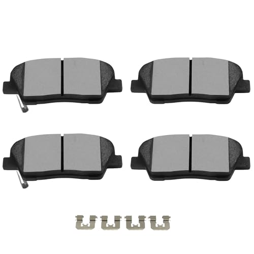 Image of SCITOO D1284 Rear Ceramic Brake Pads Sets w /Hardware Fit For Hyundai For Entourage /For Equus /For Genesis /For Genesis Coupe,For Kia For Borrego /For K900 / For Sedona