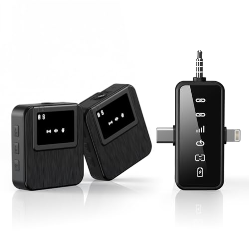 BAILIXIN Bluetooth Microphone with Clear Sound - Elegant Black
