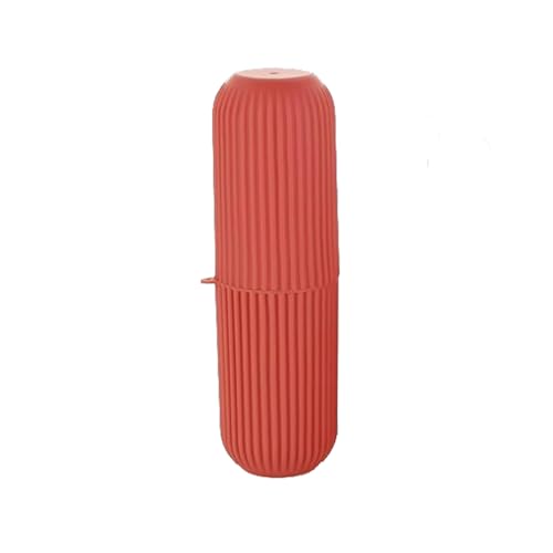 Image of iSTAR Travel Soap Case Toothbrush Case Waterproof Travel Soap Dish Shower with Convenient Handle Leakproof Soap Holder for Bathroom Camp (Orange)