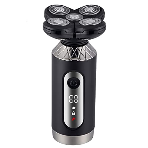 Afeitadora eléctrica 4 en 1 for hombre, afeitadora doble seco y húmedo, resistente al agua, 4D