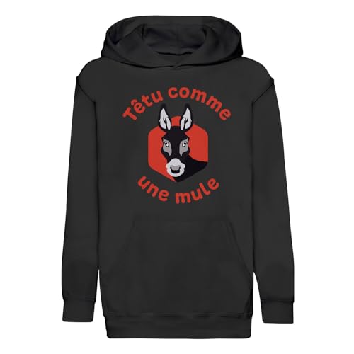 Sweat à capuche enfant humour vêtement coton premium sweat rigolo