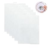 6pcs Kunststoff Maschegewebe Weiss Kreuzstich Stickerei 28x21cm Netz
