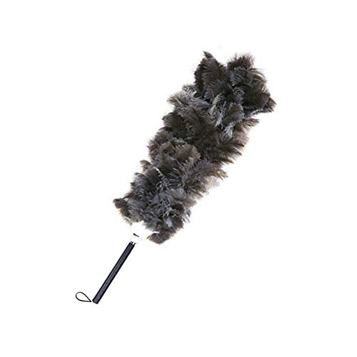 毛ばたき オーストリッチ 全長100cm GLD70 車用 軽自動車 高級羽毛 ダチョウ グレー