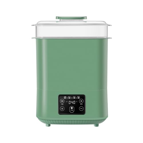 Nihig 哺乳瓶乾燥機 ミルクウォーマー 乾燥 除菌 スチーム除菌 洗い 保管ケース 低ノイズ自動電源オフ (グリーン)