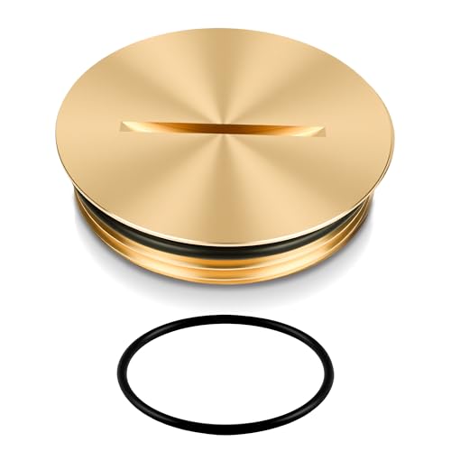 1PC 5249-CAP Brass Floor Outlet Cover w/O-Ring for Leviton 5249 5349 5250