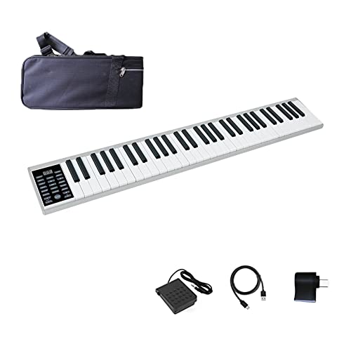 KEMNGO Clavier de Piano à 61 Touches, Piano à Clavier électronique Portable Mince for Enfants débutants, pédale de… - Les Beatles, Paul McCartney, John Lennon, RIngo Starr, George Harrison KEMNGO Clavier de Piano à 61 Touches, Piano à Clavier électronique Portable Mince for Enfants débutants, pédale de…