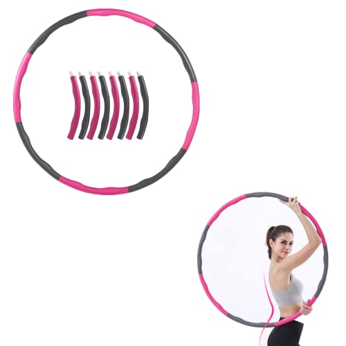 Hula Hoop Reifen Erwachsene, Hulahuppreif Zum Abnehmen,Fitness Hula Hoop Reifen,Geeignet für Massage zu Hause/im Freien/Büro, Fitness, Gewichtsverlust, Formgebung, Abnehmbar, Leicht zu Tragen, 1kg Cover
