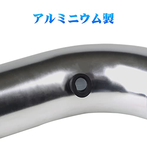 ADPOW エアフィルター 76mm アルミ吸気管