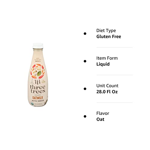 Three Trees Organic Oat & Seed Oatmilk, 28 Fz #TOP6