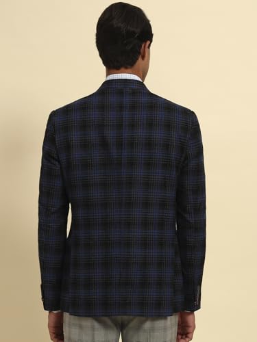 Image of Cantabil Men's Checkered Winter Wear Smart Fit Blazer (P MBZF00040)