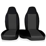 HHENGYISOUL Car Seat Cover Fit for Ford Ranger 2004-2012 60/40 Highback, 2 PCS Front Car Seat Covers for 2004 Ford Ranger Seat Covers,Breathable Cotton Replacement Seat Covers,Deep Grey