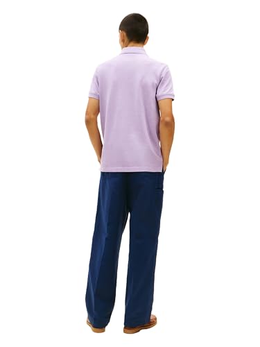 Image of Tommy Hilfiger Men's Short Sleeve Polo Shirts in Regular Fit With Stretch and Organic Pique Cotton