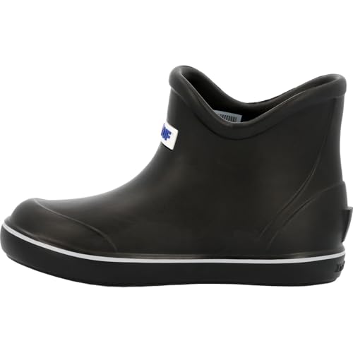 Image of XTRATUF TUFS Kids Ankle Deck Boot - Lightweight, 100% Waterproof Rubber Footwear for Boys & Girls - Non-Marking, Slip-Resistant Outsole