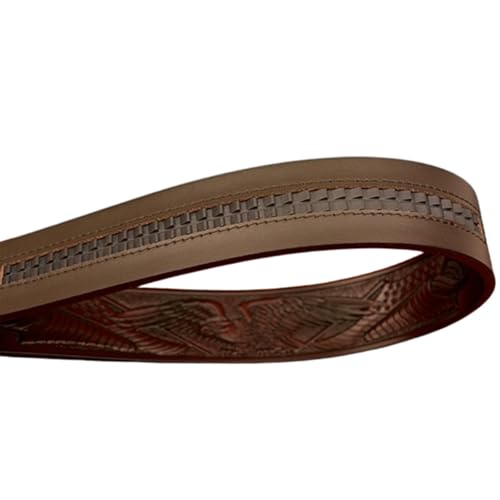 Men Ratchet Embossed Belt With Silver Eagle Engraved Auto Buckle - Western Waist Strap For Jeans4