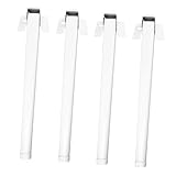 Operitacx 4 Stück Klappbares Tischstativ Faltbeintisch Laptop-Beine Klappbares Schreibtischbein Tischerhöhung Für Klapptisch Tischbein-Hardware Laptop -Tisch Für Bett Laptops Weiß Eisen