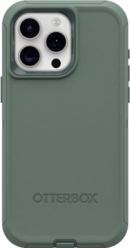 OtterBox iPhone 15 Pro Max (Only) - Defender Series Case - Forest Ranger (Green) - Case Only - Screenless - Rugged & Durable - with Port Protection - Non-Retail Packaging