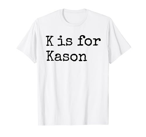 K personalizado es para Kason Name Student Kindergarten Camiseta