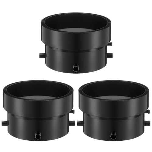 Maasechs 3 Pack Rv Sewer Hose Fittings Rv Sewer Termination Adapter - 3" Bayonet x 3" Hub, Camper Sewers Terminations Adapters to 3"