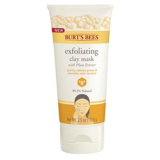 Burt's Bees Exfoliating Clay Mask for Unisex, 2.5 Ounce