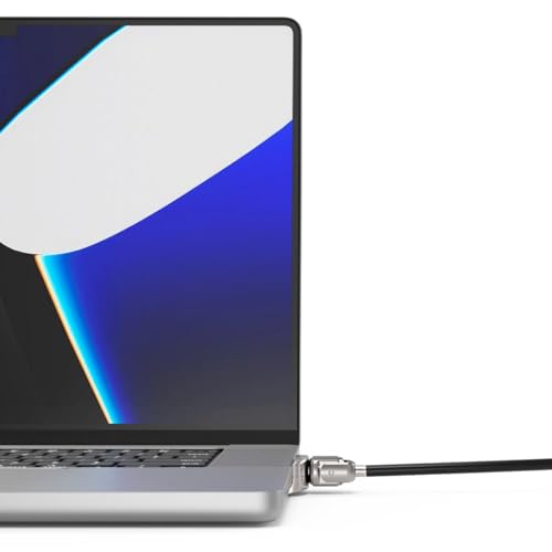 Kompulocks - ACCS MacBook PRO 16-calowy 2021 Ledge Lock Adapter W/Key Lock Silver