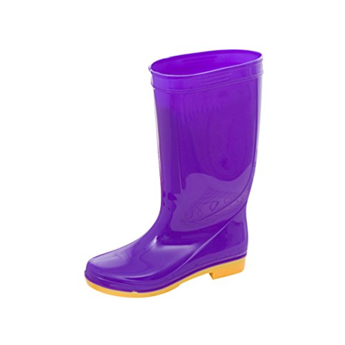 Xinwcang Damen Halbschaft Gummistiefel Stiefel Regen Stiefel wasserdichte Rain Boots Lila Asia 40 Cover