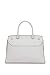 Calvin Klein Women's Becky Turn Lock Satchel – 2 in 1, Vegan Leather, 3 Pockets, Dove Grey, One Size