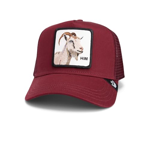 Image of Goorin Bros. Core Combo Collection Trucker Hat for Men and Women, Burgundy (Himothy), One Size