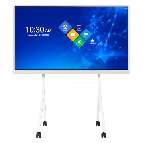 Image of 70 Inch 4k Smart Board Touch Screen Interactive whiteboard,40 Point Touch Digital whiteboard, Interactive whiteboard Display & Smart Board for Classroom and Office use,