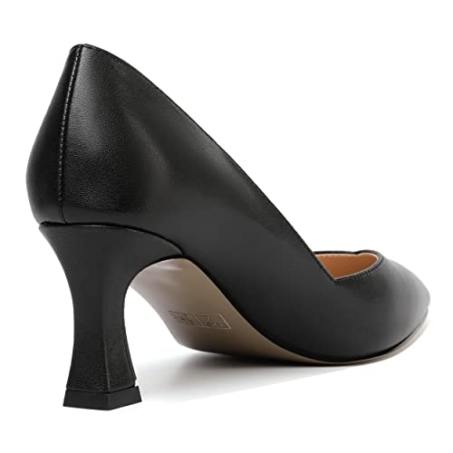NUMALEO Womens Pointed Toe Sexy Slip On Solid Party Spool Mid Heel Pumps Shoes 2.5 Inch3