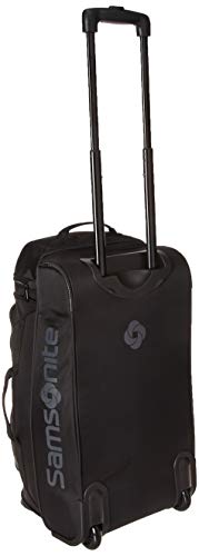 Samsonite Andante 2 Wheeled Rolling Duffel Bag, All Black, 22-Inch