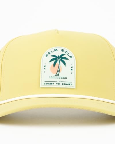 Image of Palm Golf Hat - Coast to Coast Snapback Hat, Breathable, Quick Drying, Sun and Rain Protection