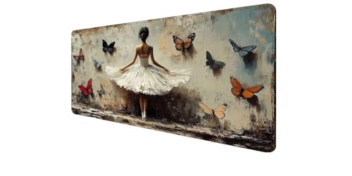 Mouse Pad XXL de mariposa para evitar el deshilachado y proteger tu mesa de oficina