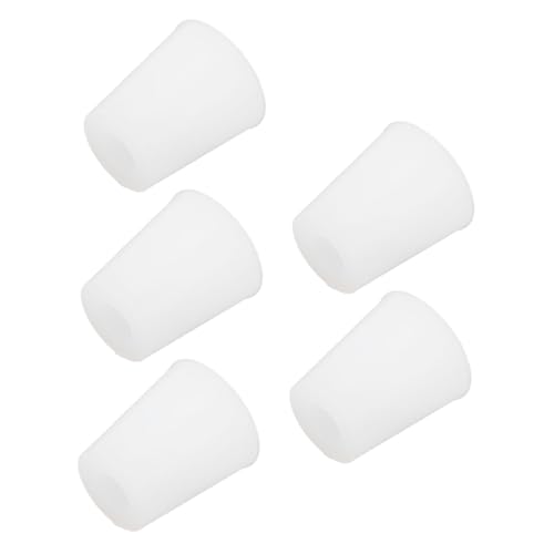 HOMOCONO 5pcs Food Grade Silicone Plugs Round Test Tube Cap Leakproof Sealing for Laboratory and Food Storage