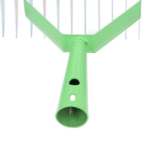 Rastrillo Descompactador de Césped Acero Inoxidable Cabeza Ancha miniatura 6