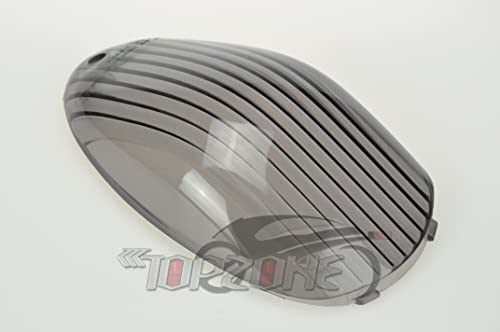 Fit Kawasaki 2004-2008 Vulcan 1600 Mean Streak/ VN1600 Mean Streak; Rear Lamp Brake Tail Light Lens (Smoke)