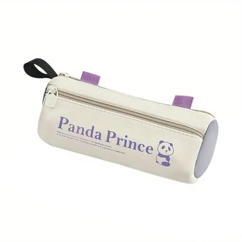 Image of Invite Enterprise Canvas Large Capacity Cute Pencil Case Three Compartment Aesthetic Pencil Case for Girls Multifunctional Stationery Bag Pouch for School Supplies